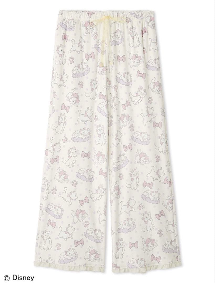 新品スナイデルホーム 上下セットマリー 総柄パジャマシャツ・ロングパンツ