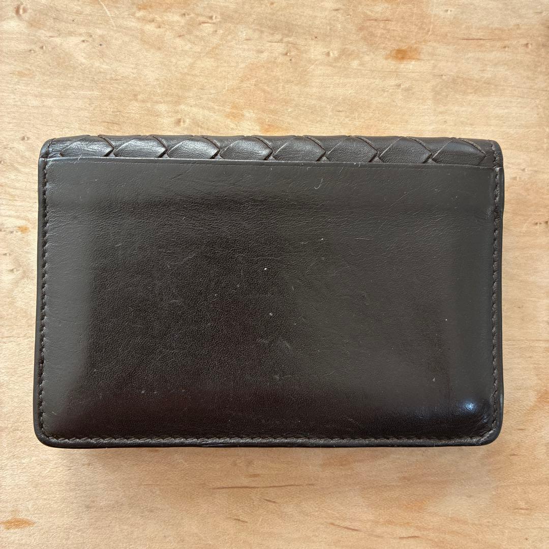 BOTTEGA VENETA イントレチャート 名刺入れ ダークグレー