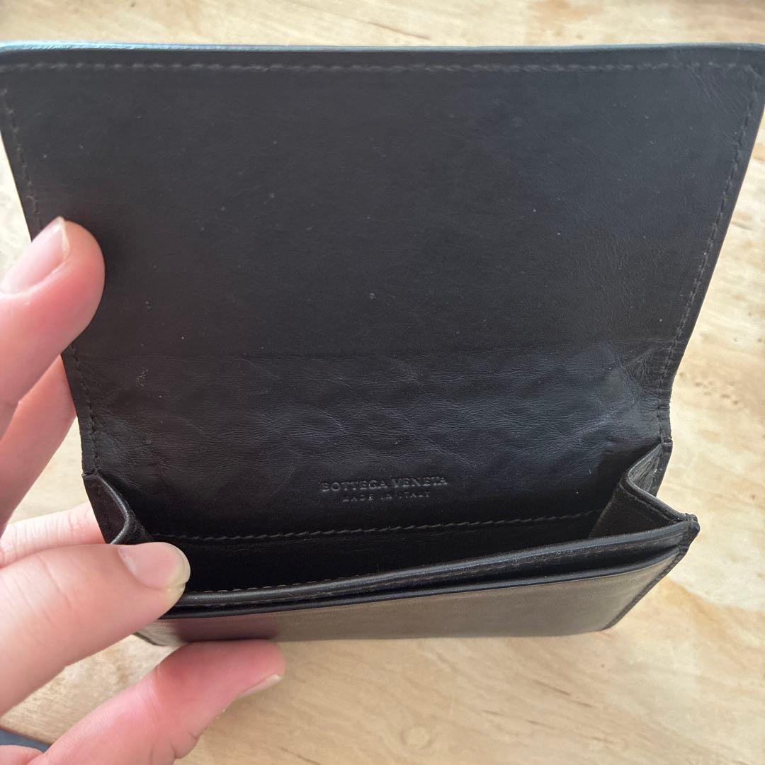 BOTTEGA VENETA イントレチャート 名刺入れ ダークグレー