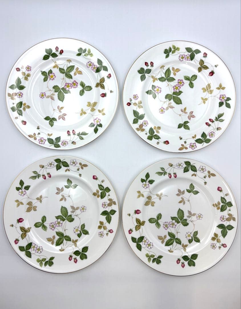 ウェッジウッド ワイルドストロベリー　27cm プレート　4枚セット