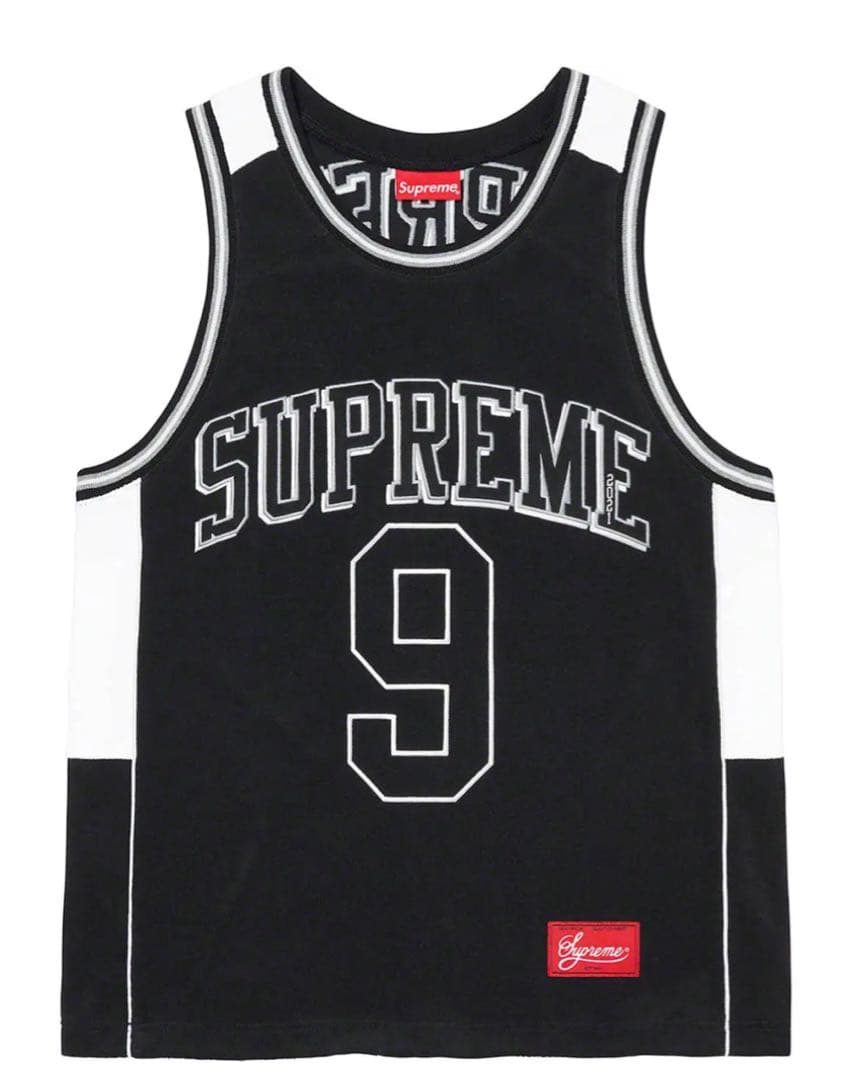 Supreme 21ssタンクトップ ブラック ナンバー9