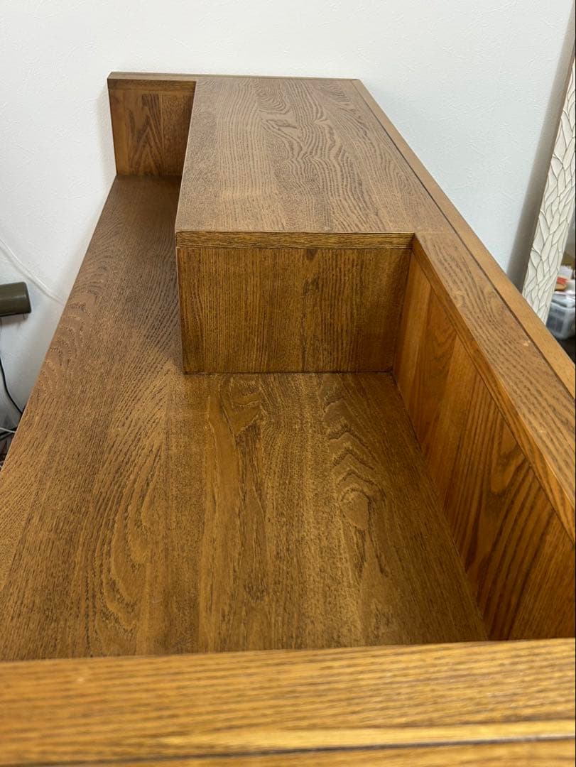 rin【美品】アンティーク調木製カウンター/ビューティーガレージ限定品