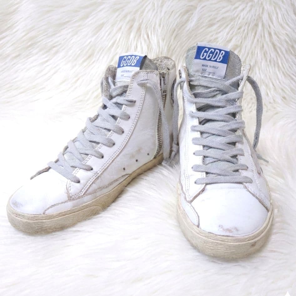 GGDB　ゴールデングース　 FRANCY　ハイカットスニーカー　ホワイト　36