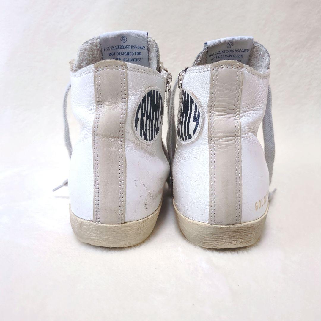 GGDB　ゴールデングース　 FRANCY　ハイカットスニーカー　ホワイト　36