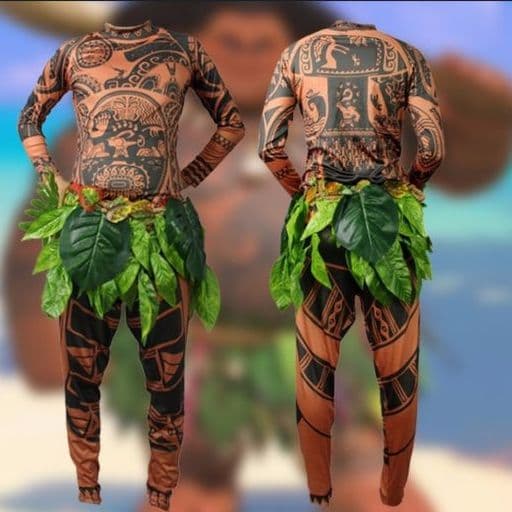 マウイ　タトゥー　入れ墨　コスプレ　メンズ　新品　仮装　モアナ　海　神