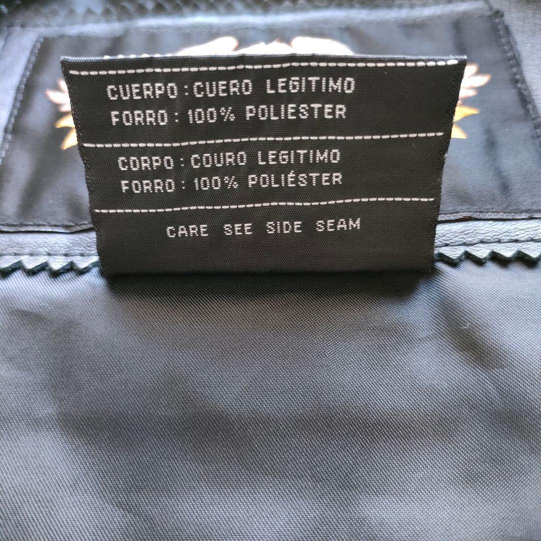 ハーレーダビッドソン バックロゴ刺繍 ジップアップ シングルライダースジャケット