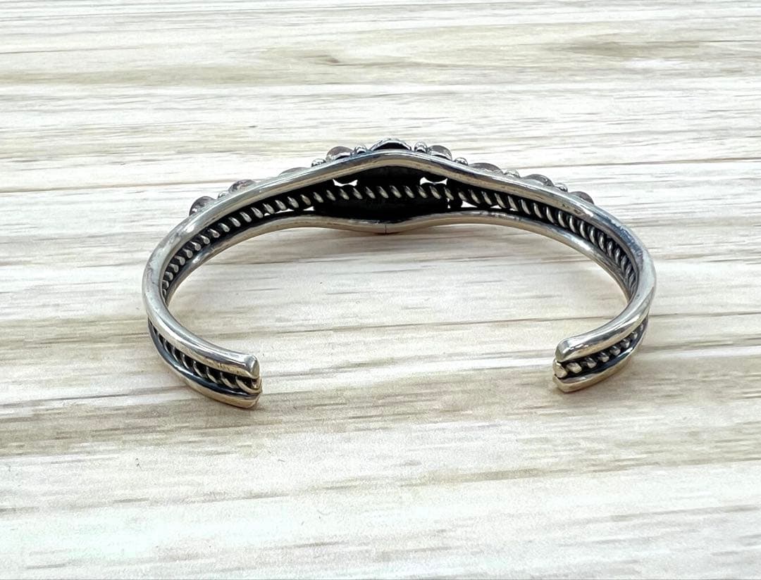 INDIAN JEWELRY ターコイズ コーラル バングル STERLING