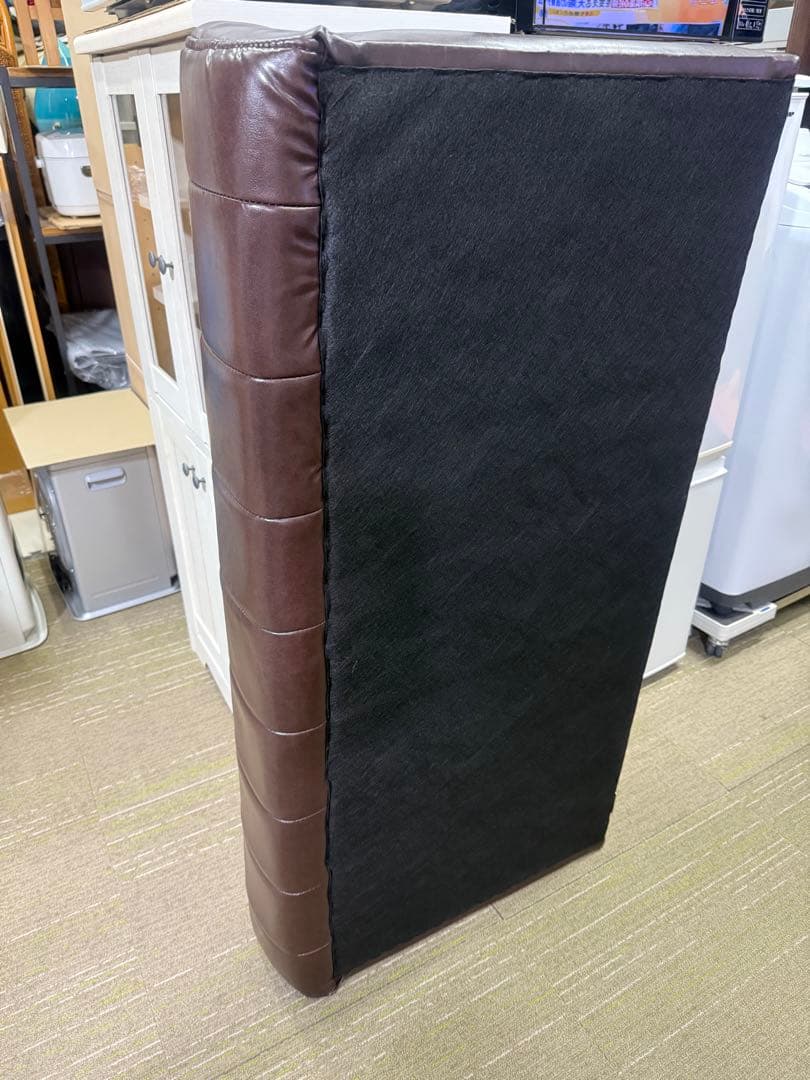 【超美品】ニトリ　2人用合皮ソファ　(Nシールド ステイン2KD DBR)