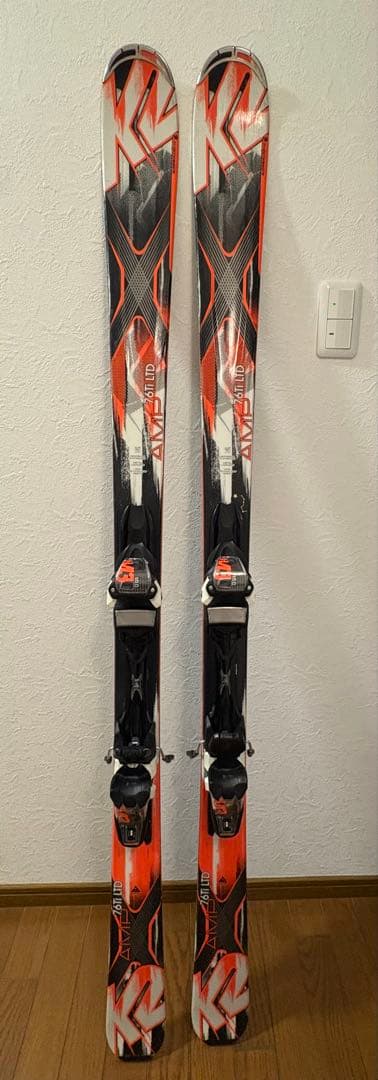 K2 AMP 76 LTD スキー板ビンディング付き初級、中級者用軽量　美品