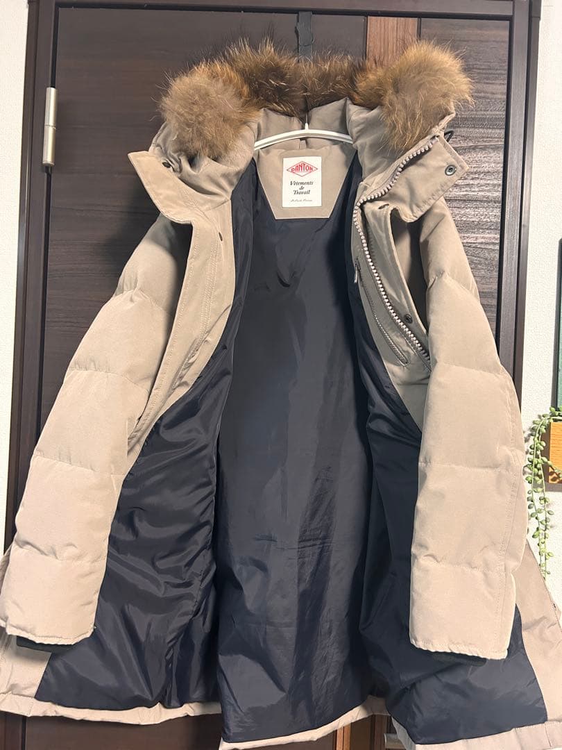 美品！DANTONA ダウンジャケット グレージュ　36