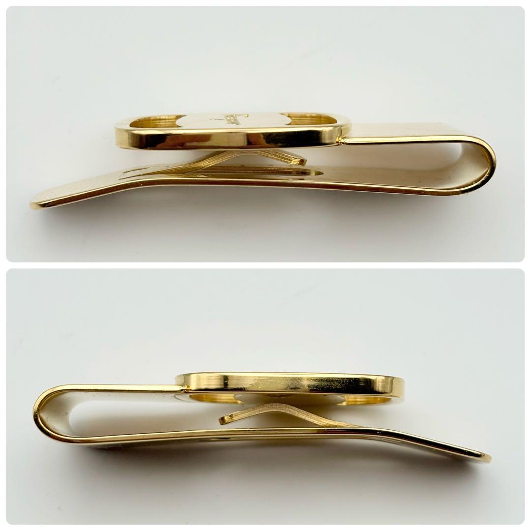 【希少・美品】フェラガモ ヴァラ 金具 マネークリップ ゴールド 箱・リボン付き