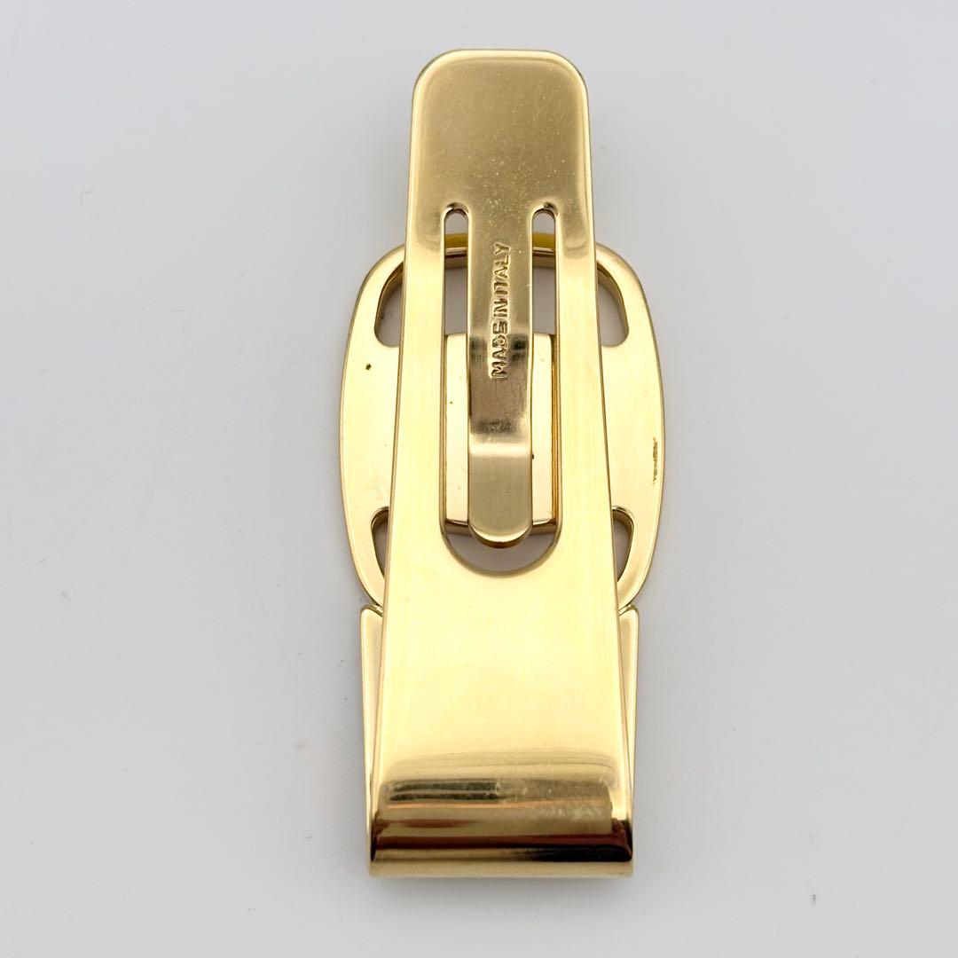 【希少・美品】フェラガモ ヴァラ 金具 マネークリップ ゴールド 箱・リボン付き