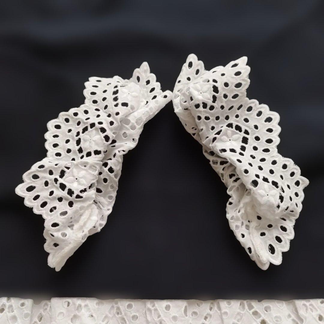 タグ付✨エンフォルド ウールコットンフリルプルオーバー レース ネイビー 38