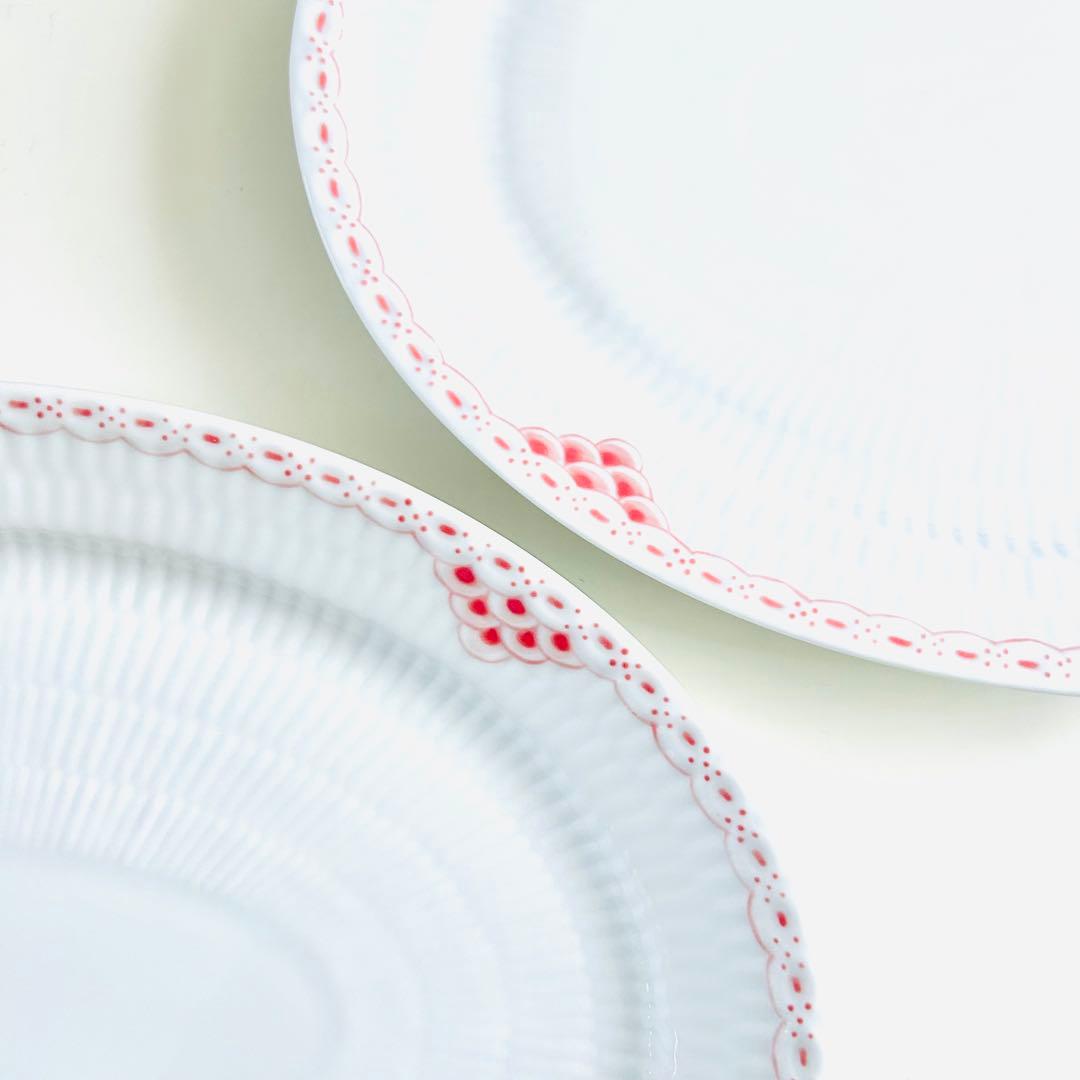 新品 ロイヤルコペンハーゲン コーラル プリンセス オーバルディッシュ レース