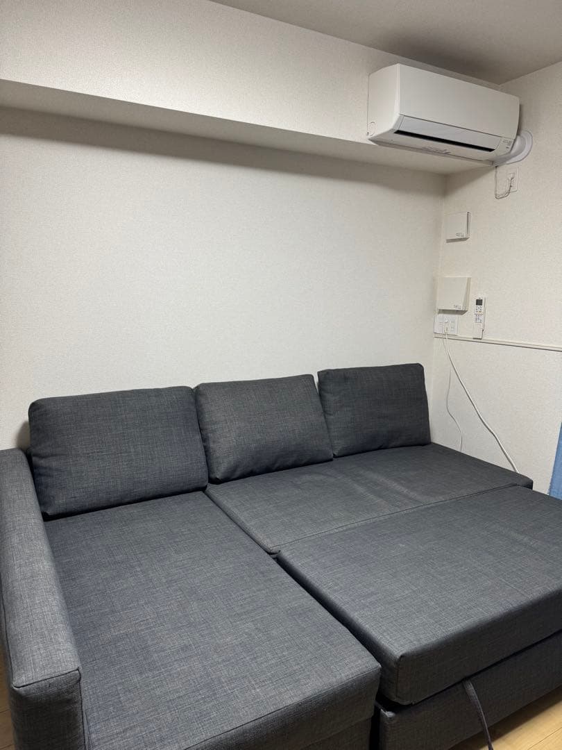 IKEAフリーヘーテン　グレーL字