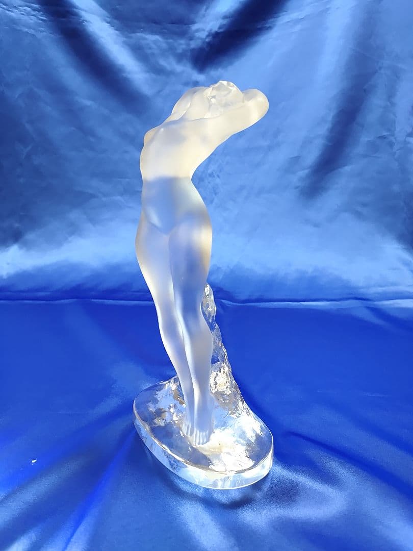 ラリック クリスタル裸婦像 ダンスーズ 踊り子の彫刻 フランス製