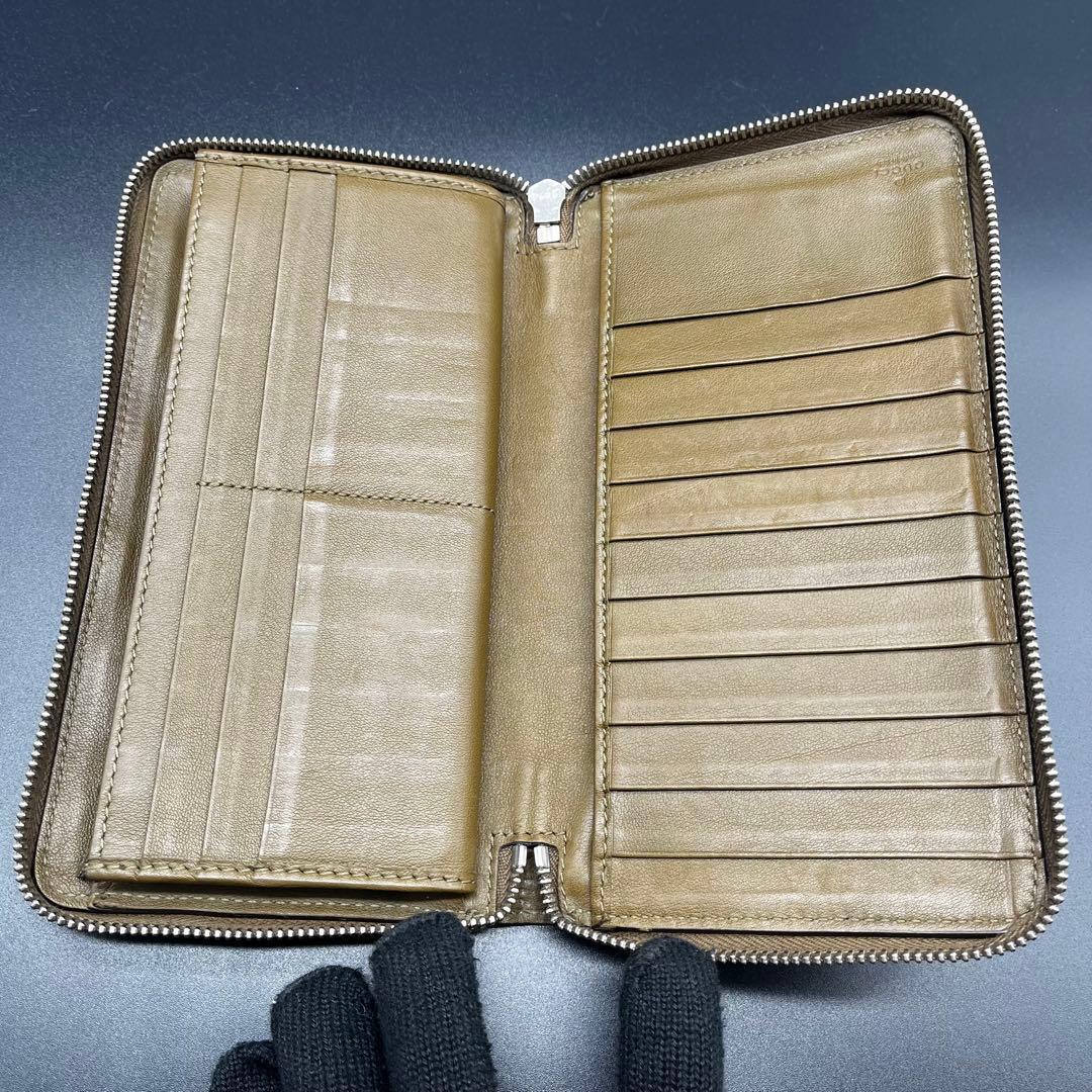 せ*ー様 入手困難/希少✨グッチ オーガナイザー ラウンドファスナー クロコダイ