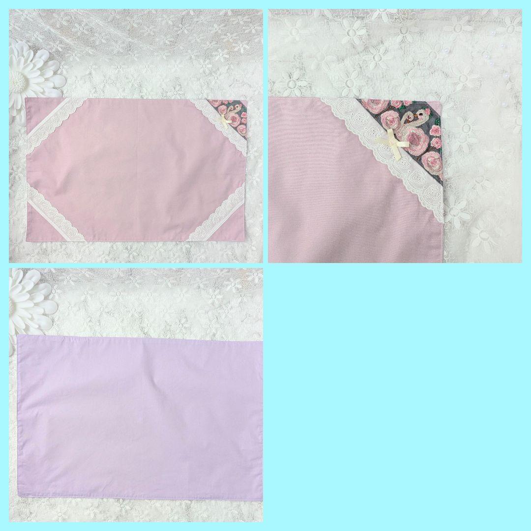 五十鈴ページ　入学3点セット等　ハートキルト　スワン刺繍リボン