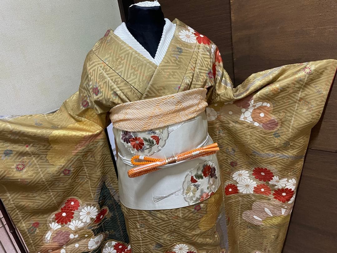 振袖フルセット6点特価　サイズS〜M銀駒刺繍売り切り終了