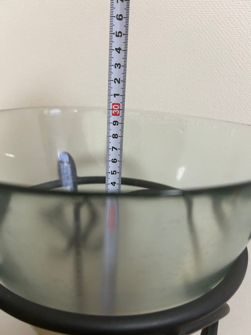 ガラスとアイアンのコーン型スタンド 約70cm