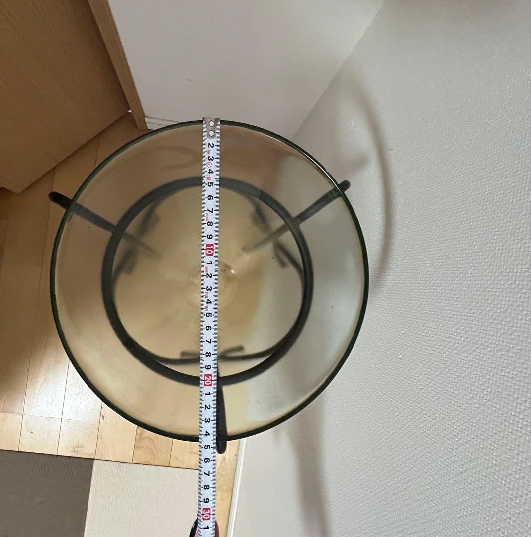 ガラスとアイアンのコーン型スタンド 約70cm