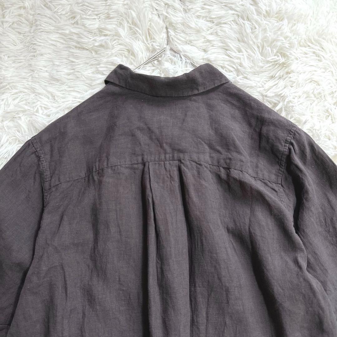 極美品 22SS マーガレットハウエル FINE LINEN SHIRT リネン