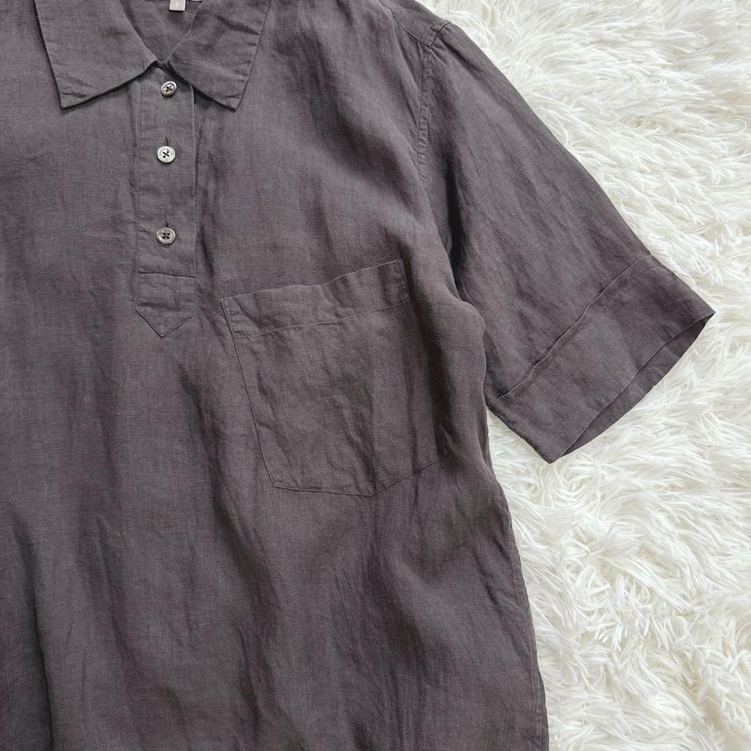 極美品 22SS マーガレットハウエル FINE LINEN SHIRT リネン