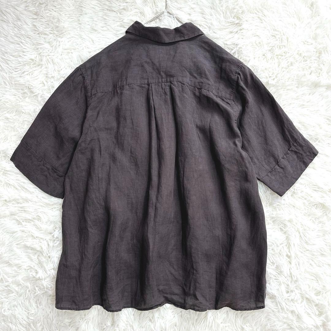 極美品 22SS マーガレットハウエル FINE LINEN SHIRT リネン