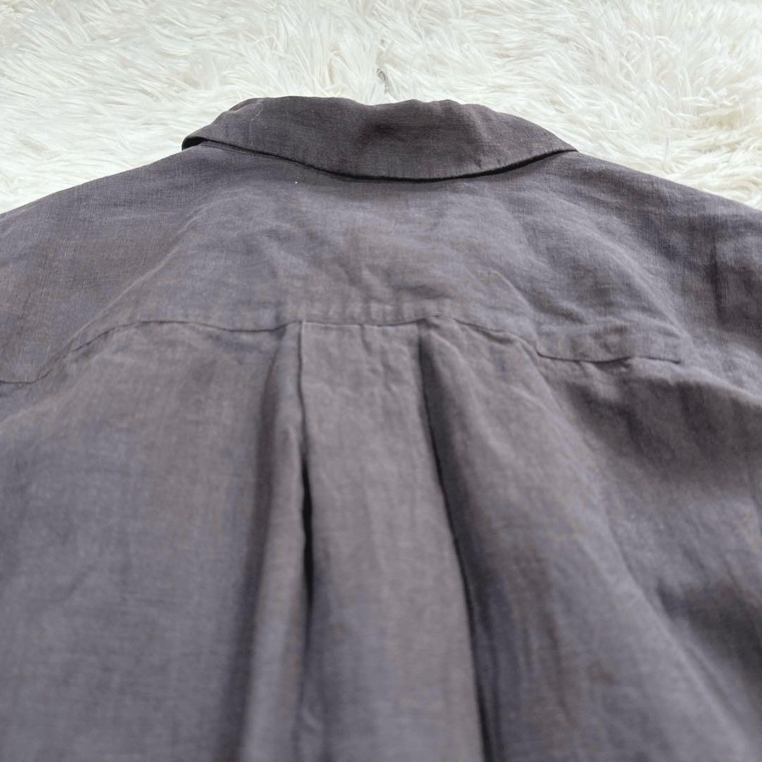 極美品 22SS マーガレットハウエル FINE LINEN SHIRT リネン