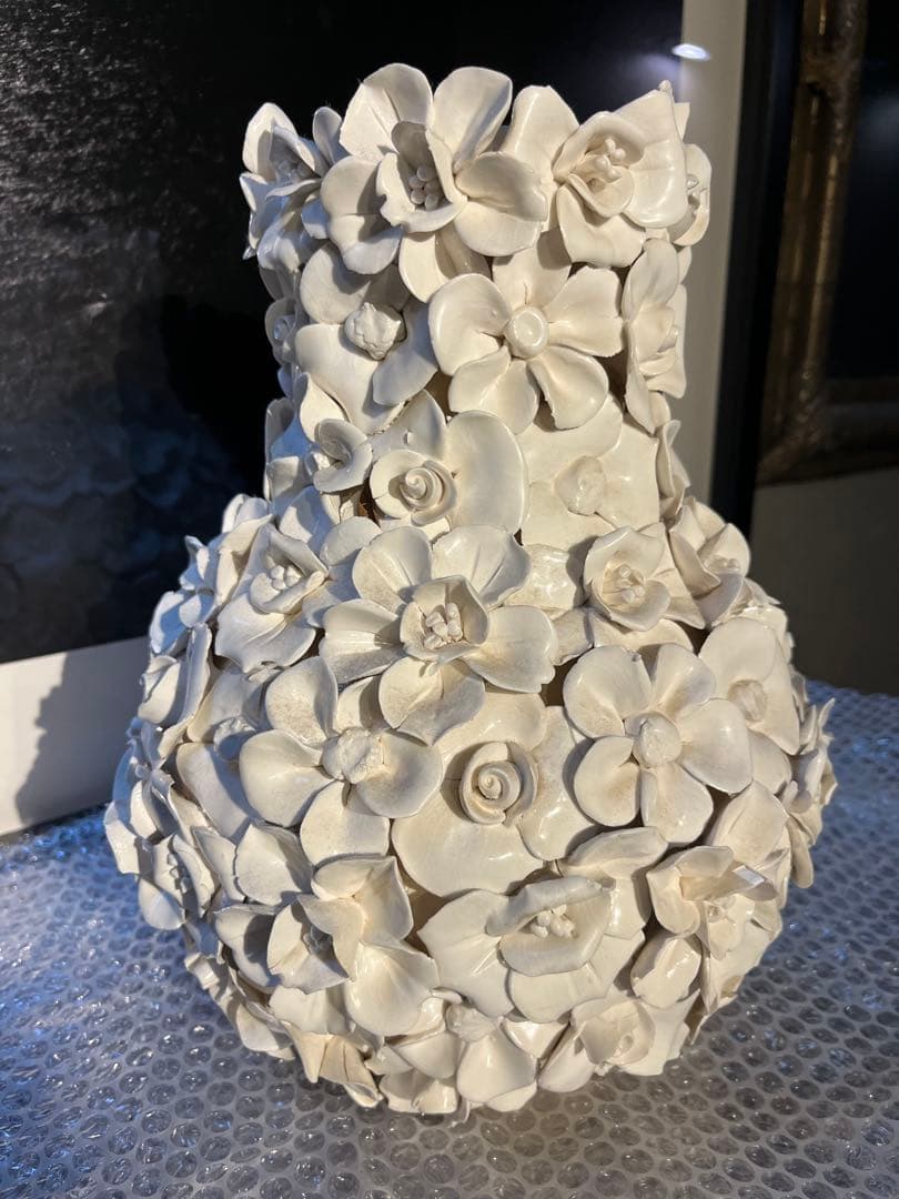 コンランショップ購入DESPOTS/デスポッツ 花びらフラワーベース ホワイト大