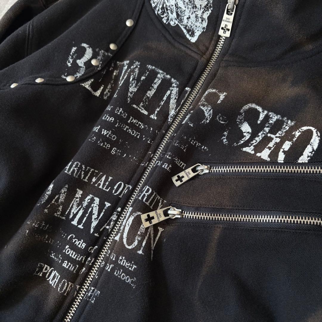 ジャケット・アウター 00s sweat blouson scull gimmick y2k punk