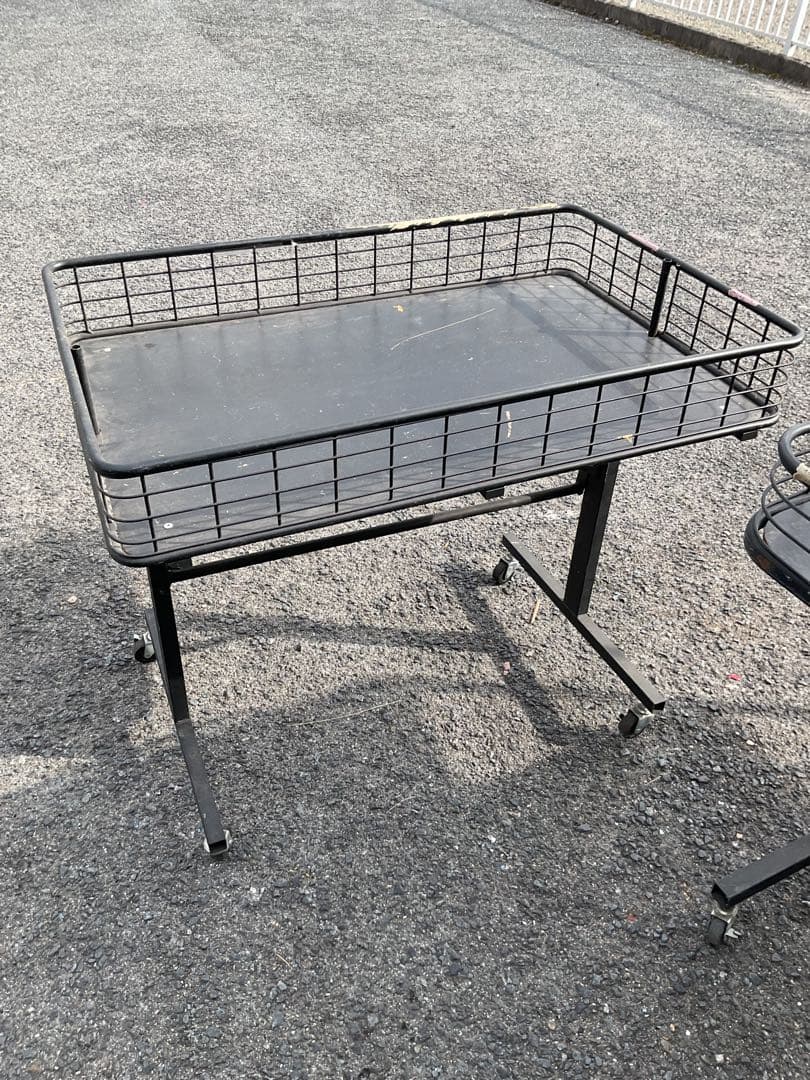 折りたたみ販売ワゴン キャスター付 業務用 什器 店舗用
