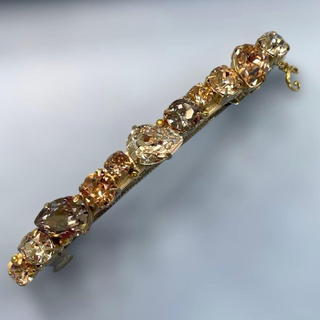 コンプレックスビズスワロフスキーゴージャスバレッタ浴衣ヘアショップ袋付き