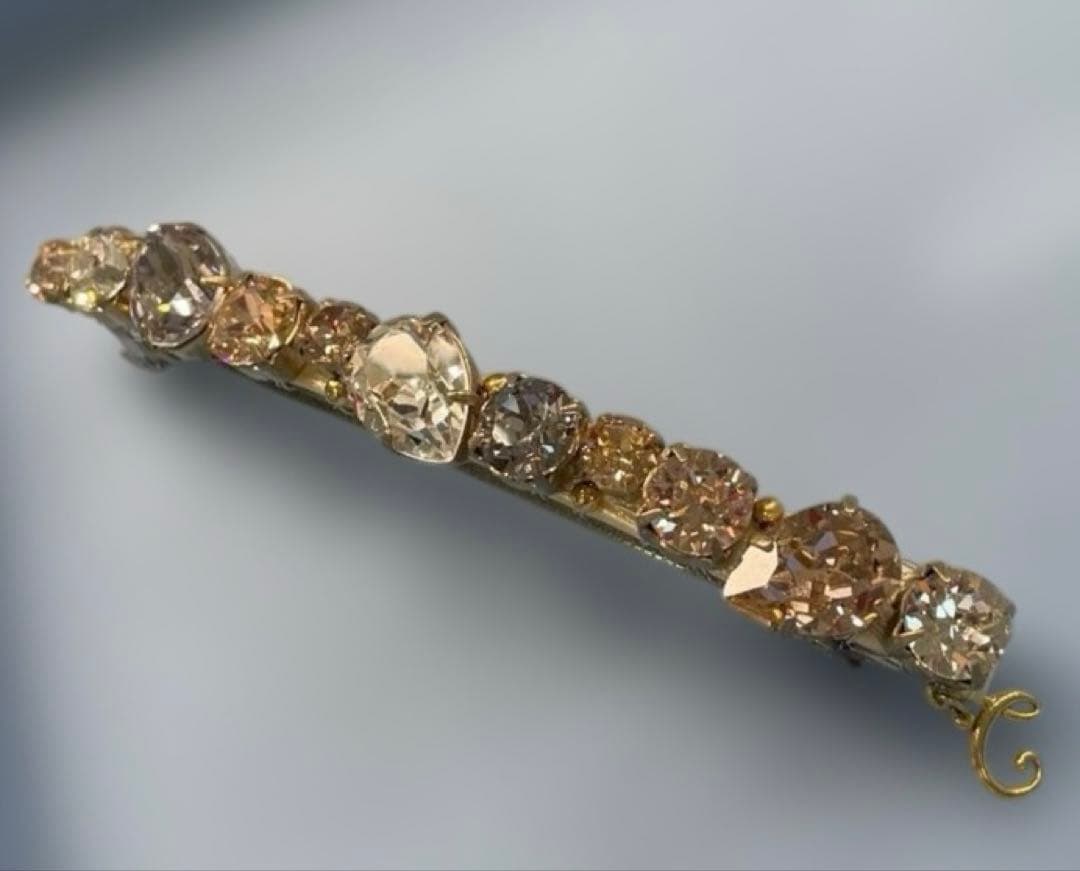 コンプレックスビズスワロフスキーゴージャスバレッタ浴衣ヘアショップ袋付き