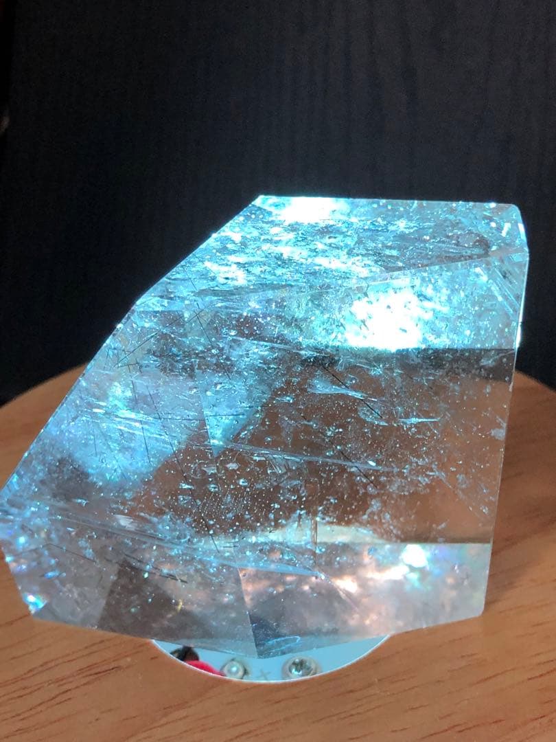 ❤️レア　虹入り　黒針水晶　透明度抜群　高品質　　ブラックルチルクォーツ ルース