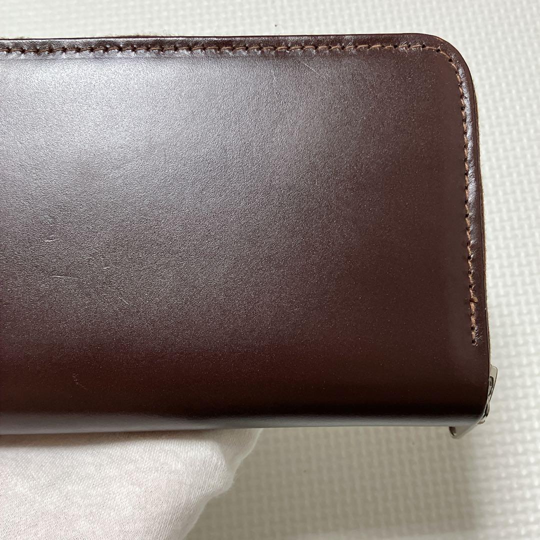 ・未使用　ホワイトハウスコックス ブライドルレザー　ラウンドジップ長財布　箱付き