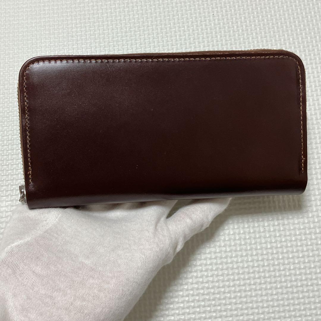 ・未使用　ホワイトハウスコックス ブライドルレザー　ラウンドジップ長財布　箱付き