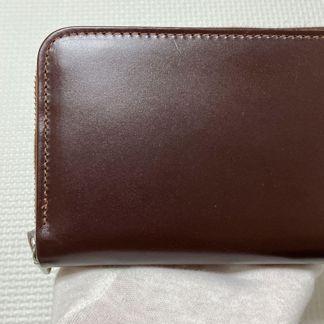 ・未使用　ホワイトハウスコックス ブライドルレザー　ラウンドジップ長財布　箱付き