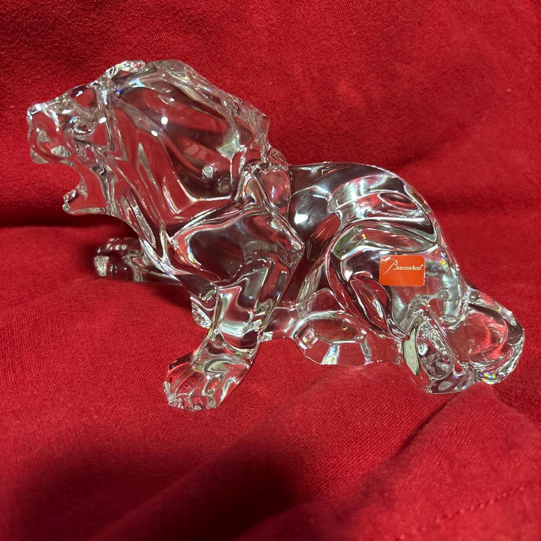 BACCARAT バカラ ライオン 置物