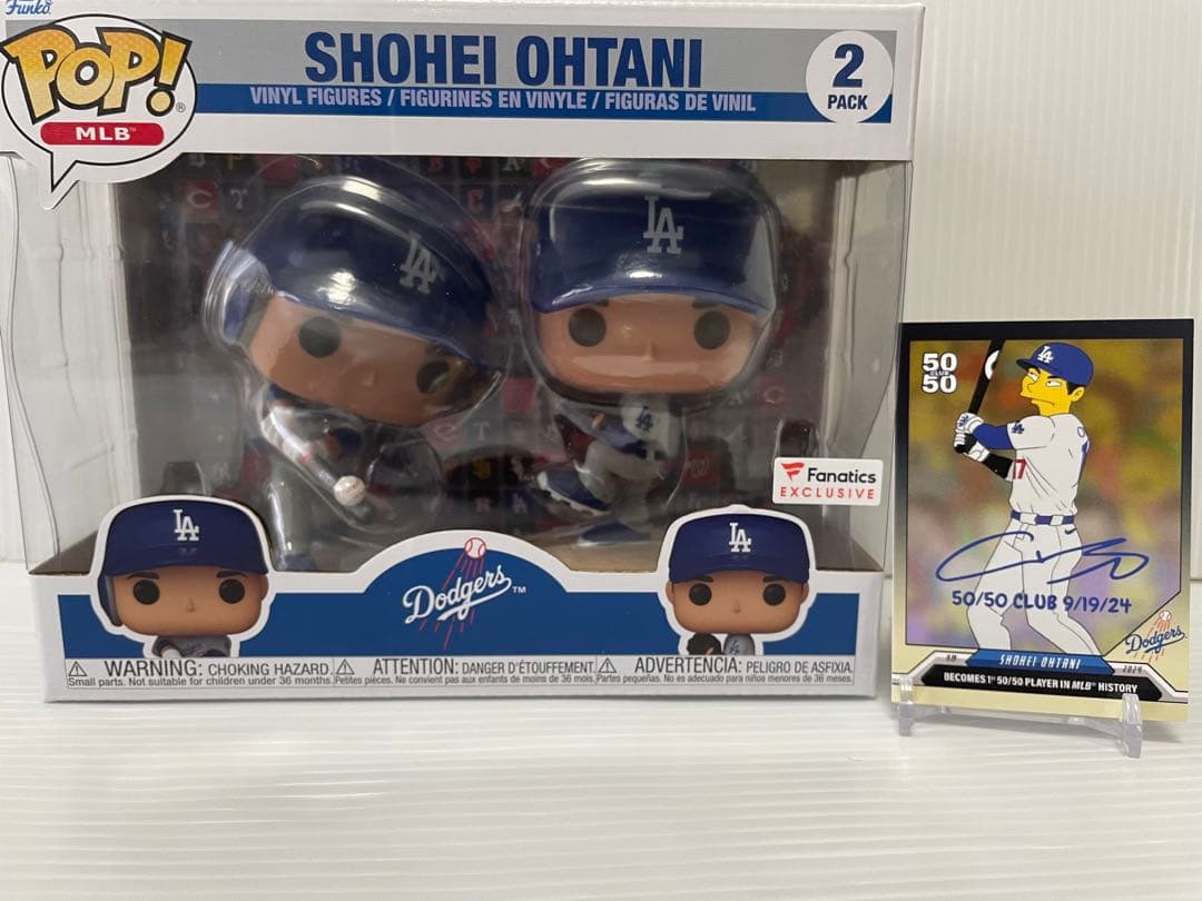 大谷翔平Funko Pop! 2 Pack &50-50サインカードシンプソンズ