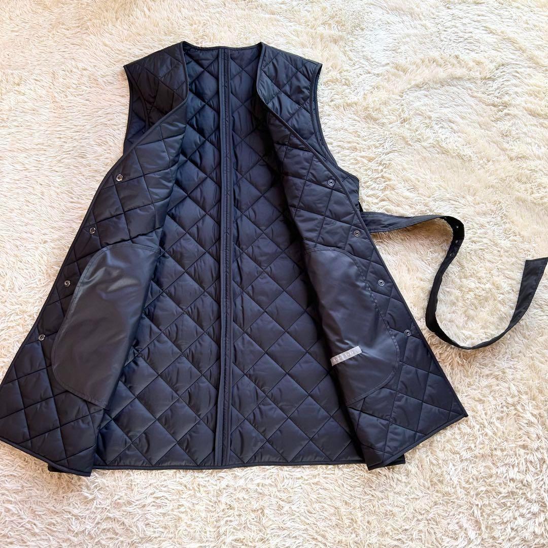 2023 AW 極美品 セオリーリュクス　キルティング ジレ ブラック ベルト