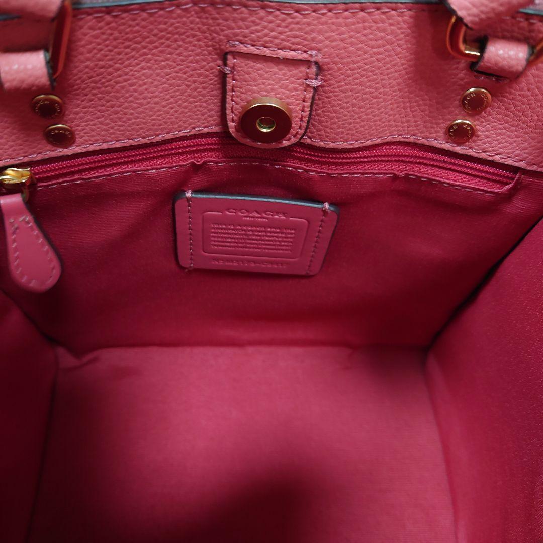 バッグ COACH Dempsey totebag Signature pink