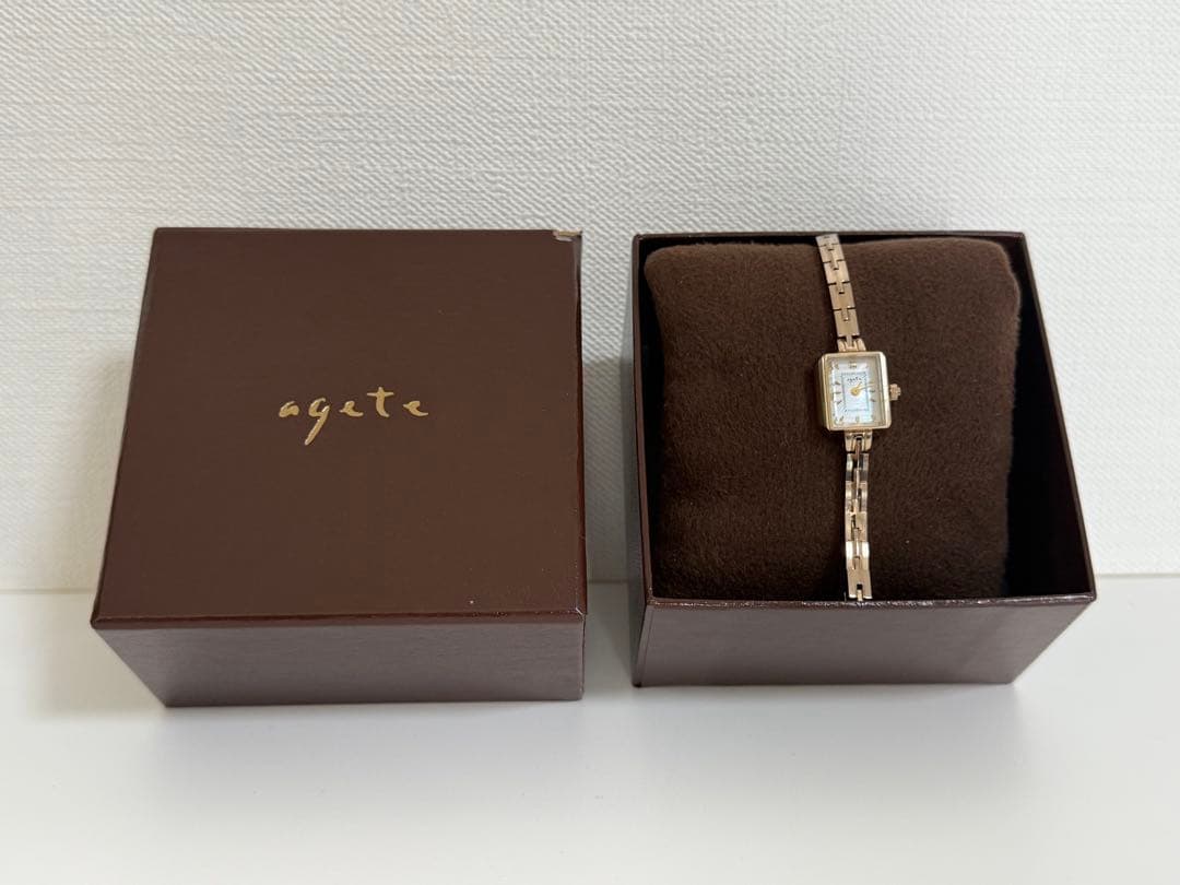 agate アガット　シルバー　腕時計