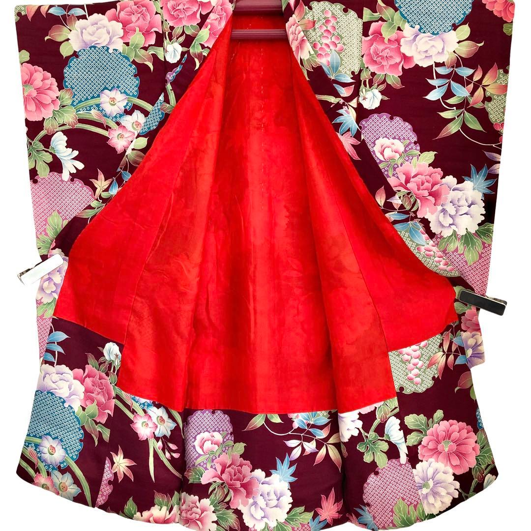 アンティーク　女の子　3歳　子供着物　七五三　NO6