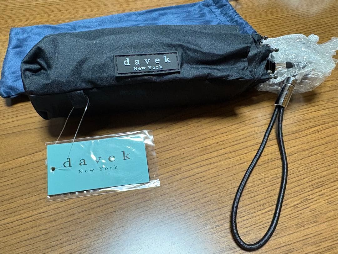 「はる」 Davek MINI クラシックブラック 折りたたみ傘コンパクト