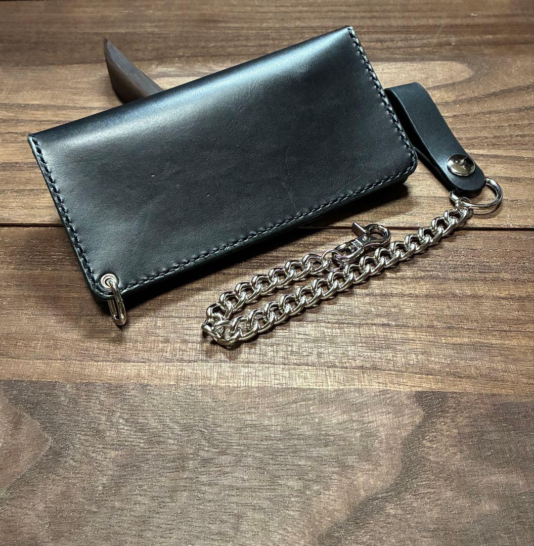 牛革ロングトラッカーウォレット