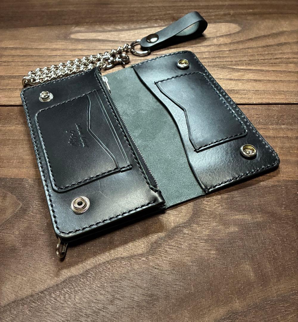 牛革ロングトラッカーウォレット