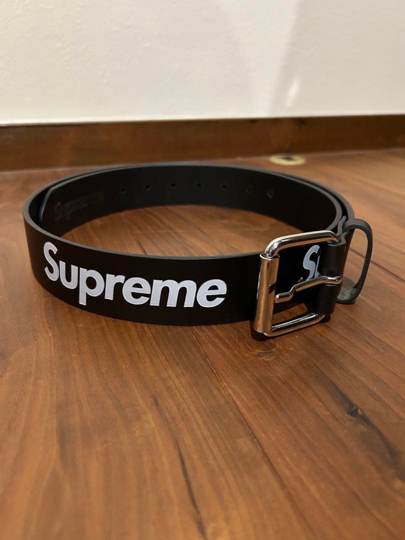 小物 Supreme Repeat Leather Belt / Black