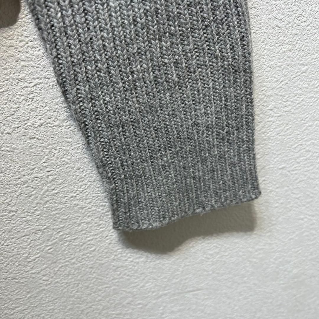 希少 MM6 上質 ウール カシミヤ タートルネック リブ ロングニット S