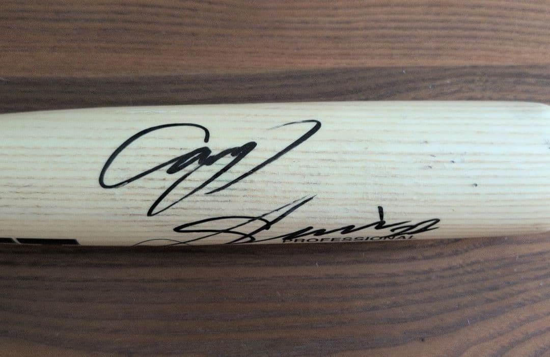 広島 カープ 中村奨成選手 直筆サイン入り 実使用バット